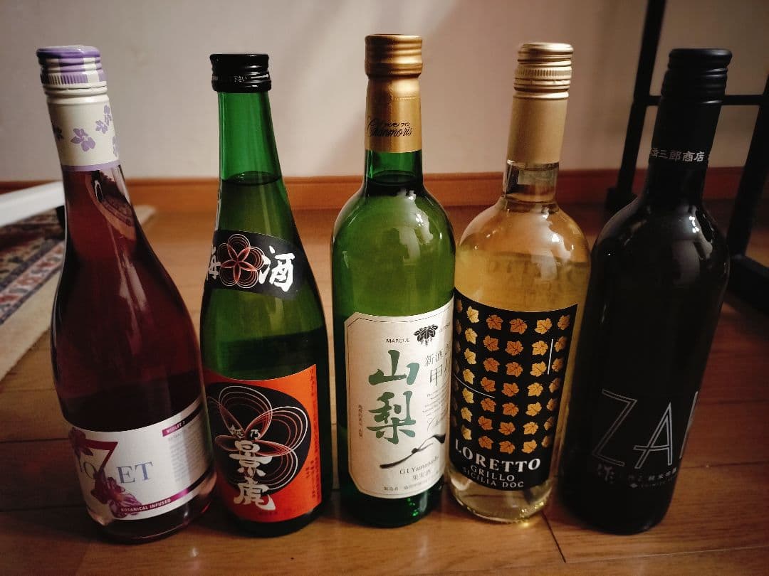 日本酒とワインのセット
