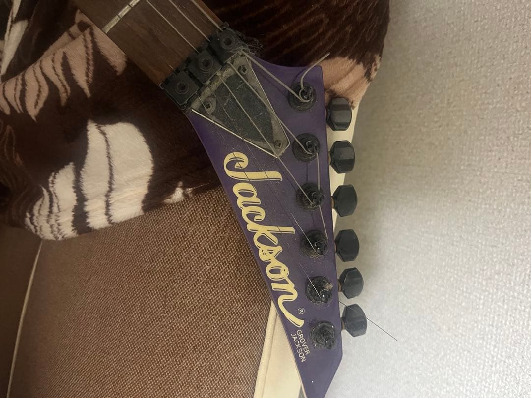 騎*谷様 グローバーJackson エレキギター 紫