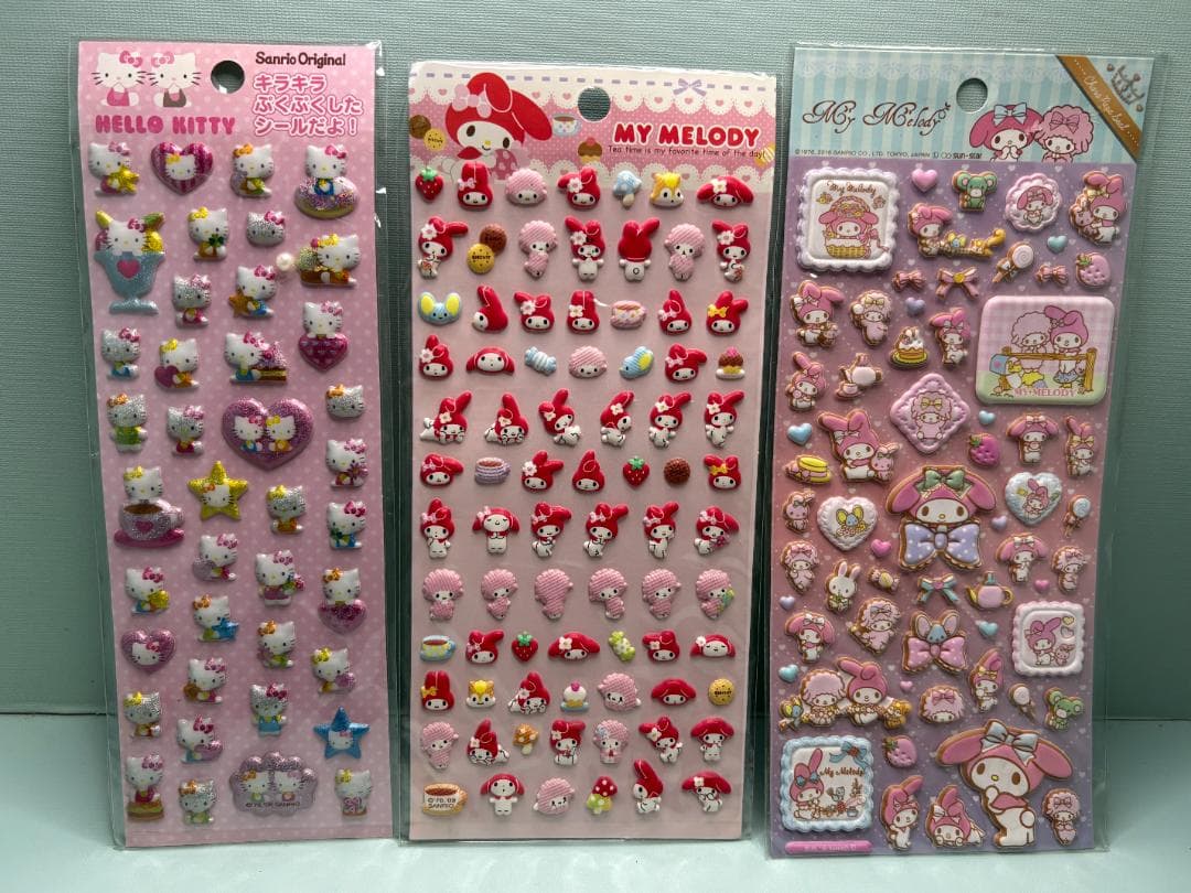 【レトロ】サンリオ　ぷくぷくシール　もちもちシール
