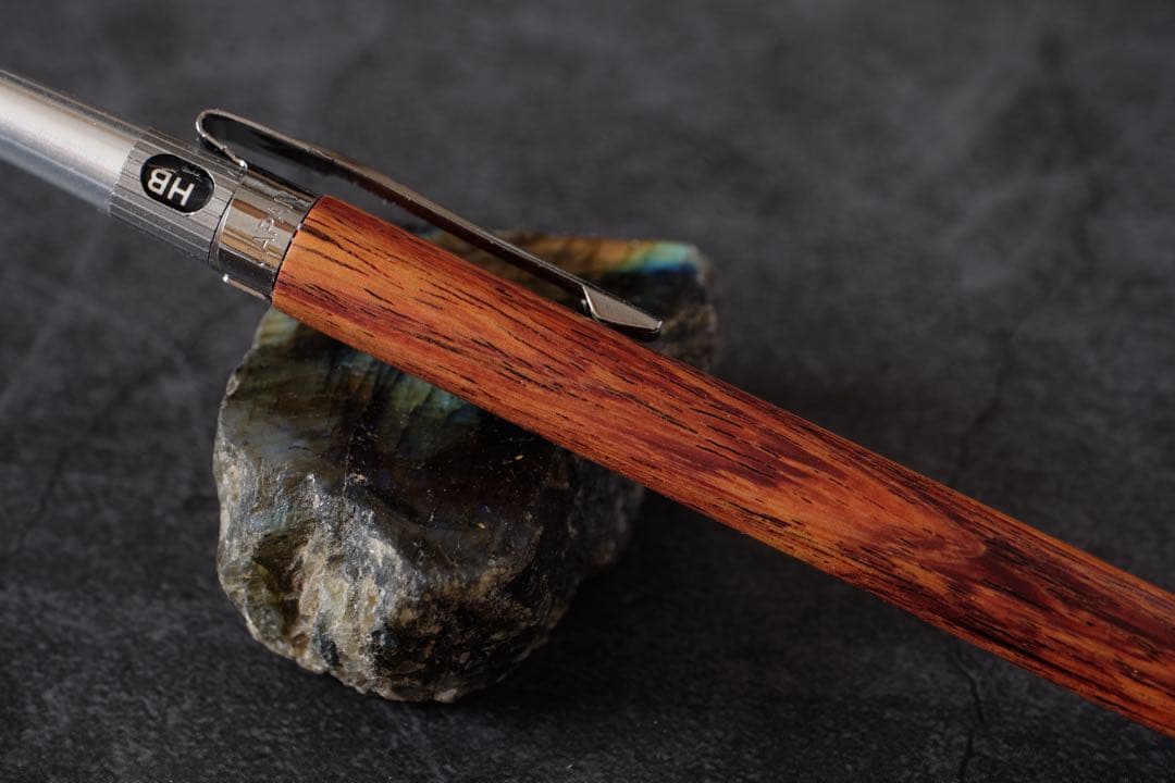 PG5木軸カスタム0208　高村杢工房製図用シャープペンシル チューリップウッド