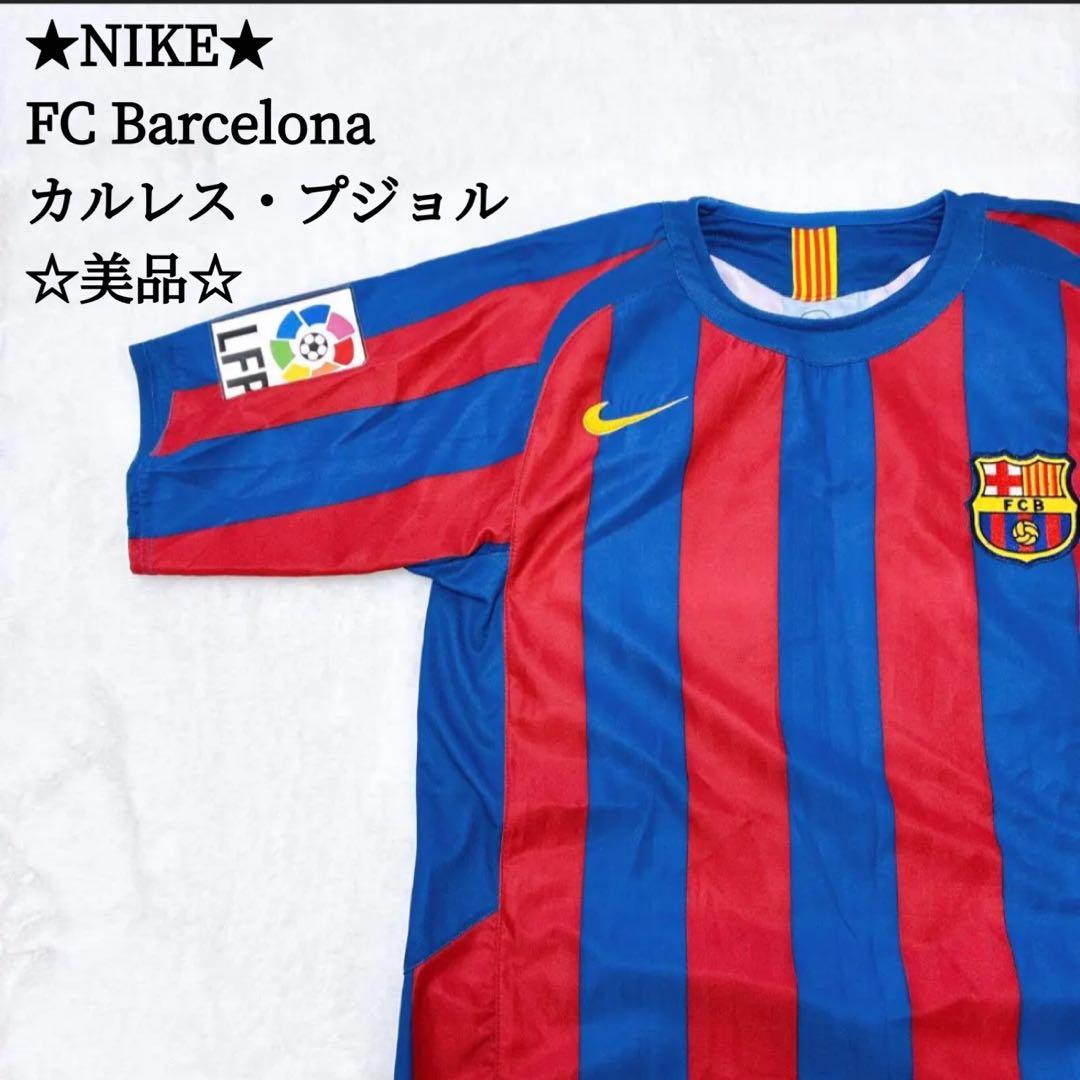 NIKE バルセロナ ユニフォーム プジョル 5番 M 長袖 バルサ FCB