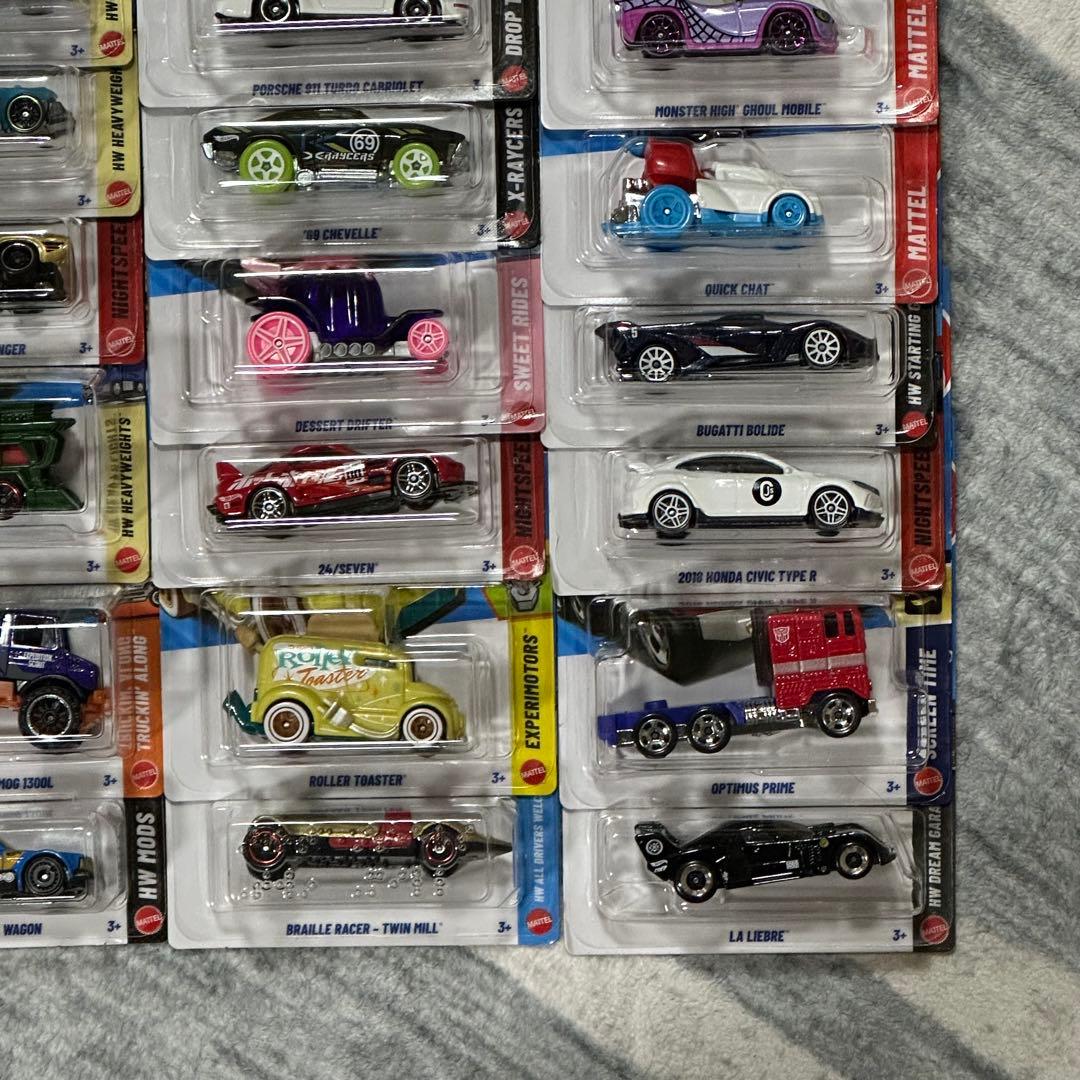 ホットウィール ベーシック 36台セット⑱ フェラーリ オプティマスプライム等