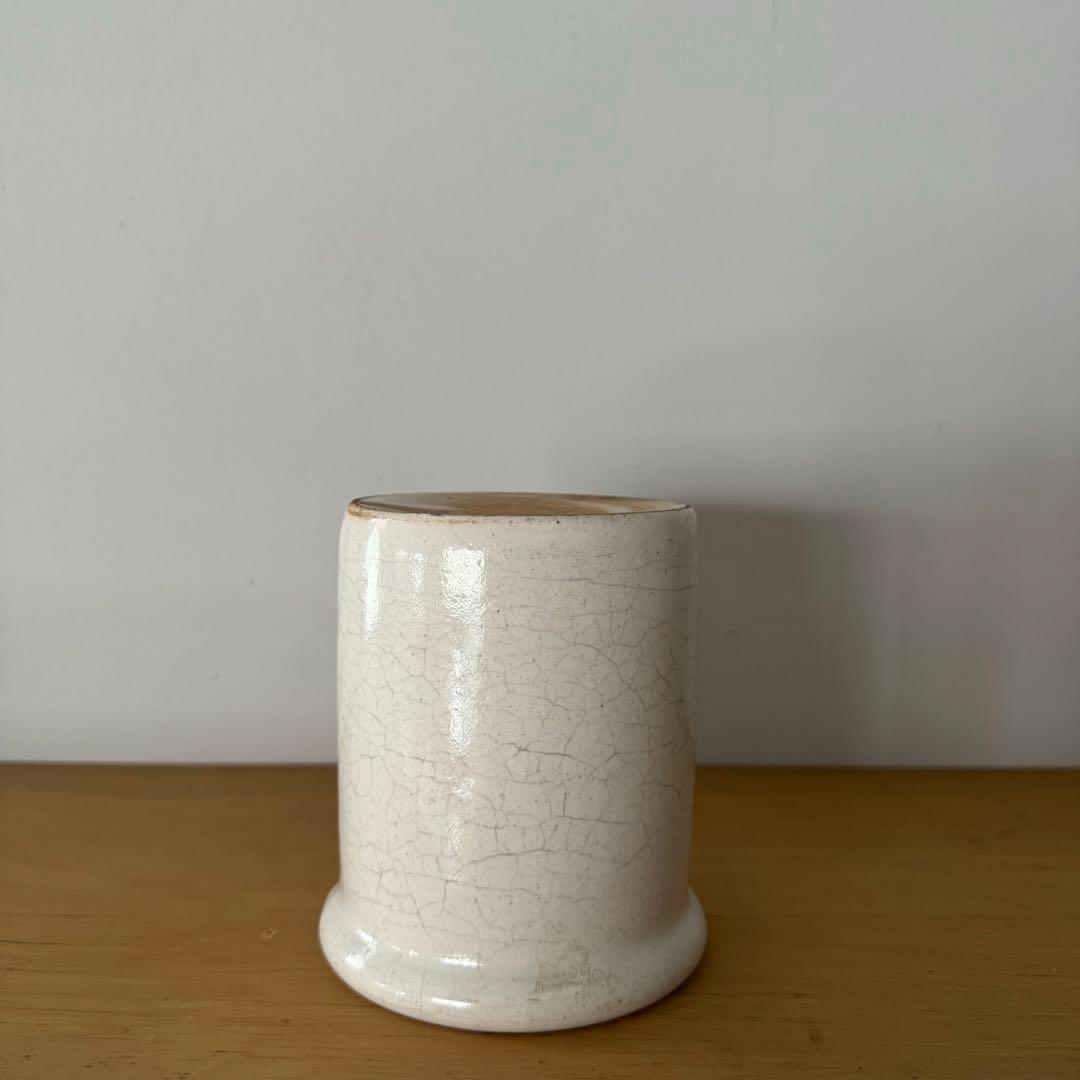 南フランス 19世紀 白錫釉ポット 民藝 古道具 アンティーク 骨董 古物