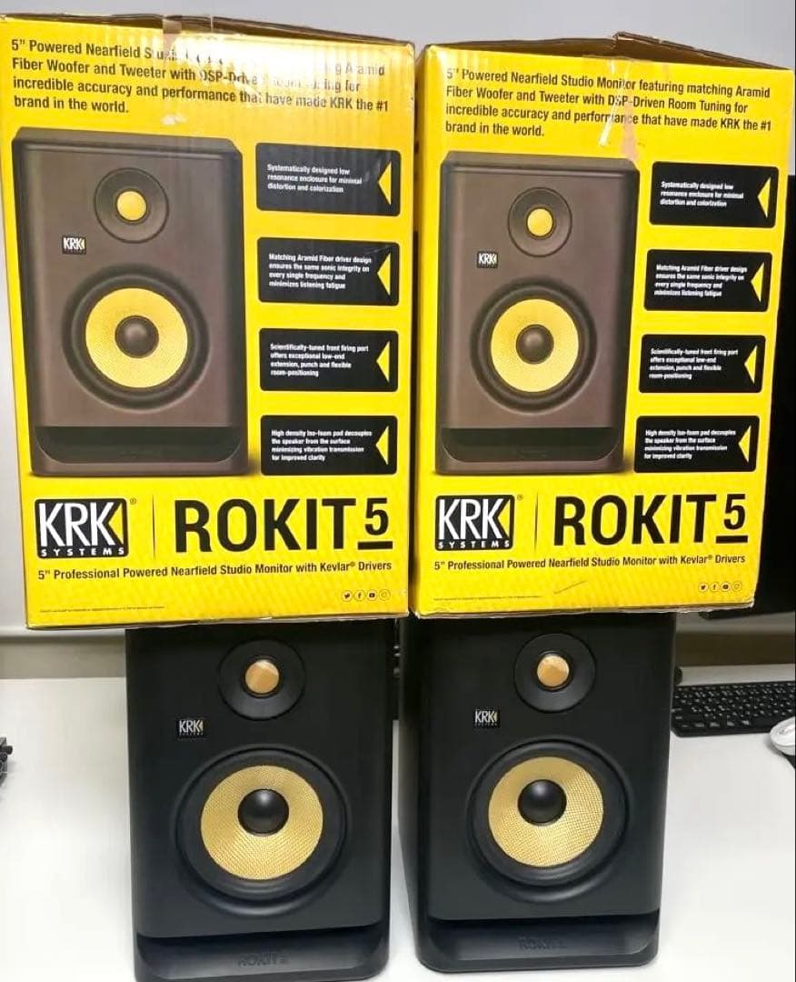 【箱ありペア】KRK ROKIT 5 G4 (RP5G4) スタジオモニター