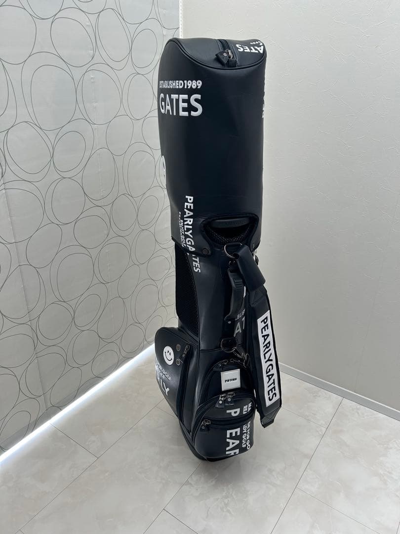 PEARLY GATES【定番】合皮スタンド式キャディバッグ46インチ対応9型