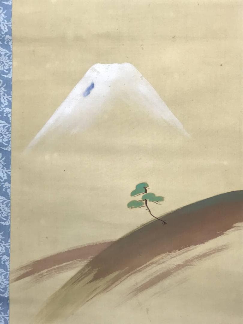 【真作】大谷句佛/富士画句/富士山図/山水図/掛軸/名家伝来/AC-389