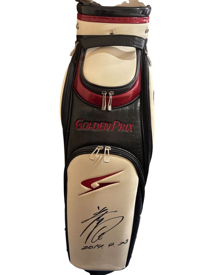 GOLDEN PRIX キャディバッグ サイン入り