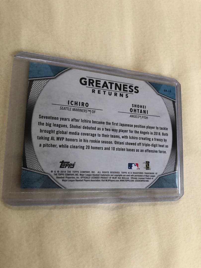 イチロー & 大谷 選手 コラボカード 2種類