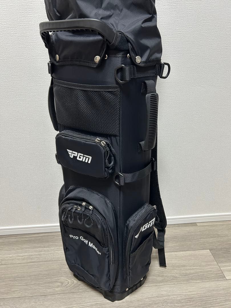 美品 PGM ゴルフ キャディバッグ リュック ダブルショルダー 背負える