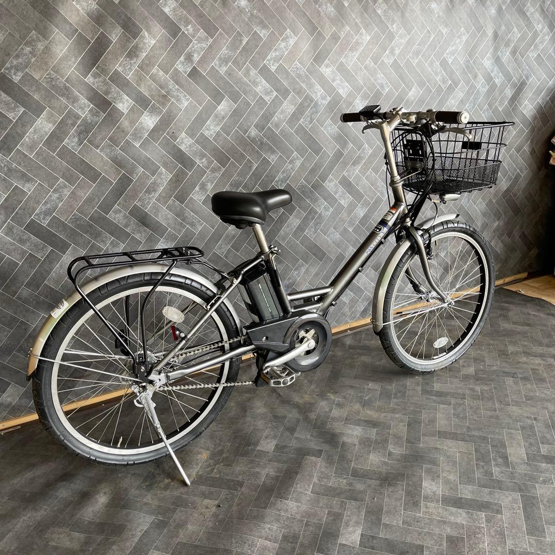 ヤマハPAS CITY V電動アシスト自転車 グレー 24インチ バスケット付き