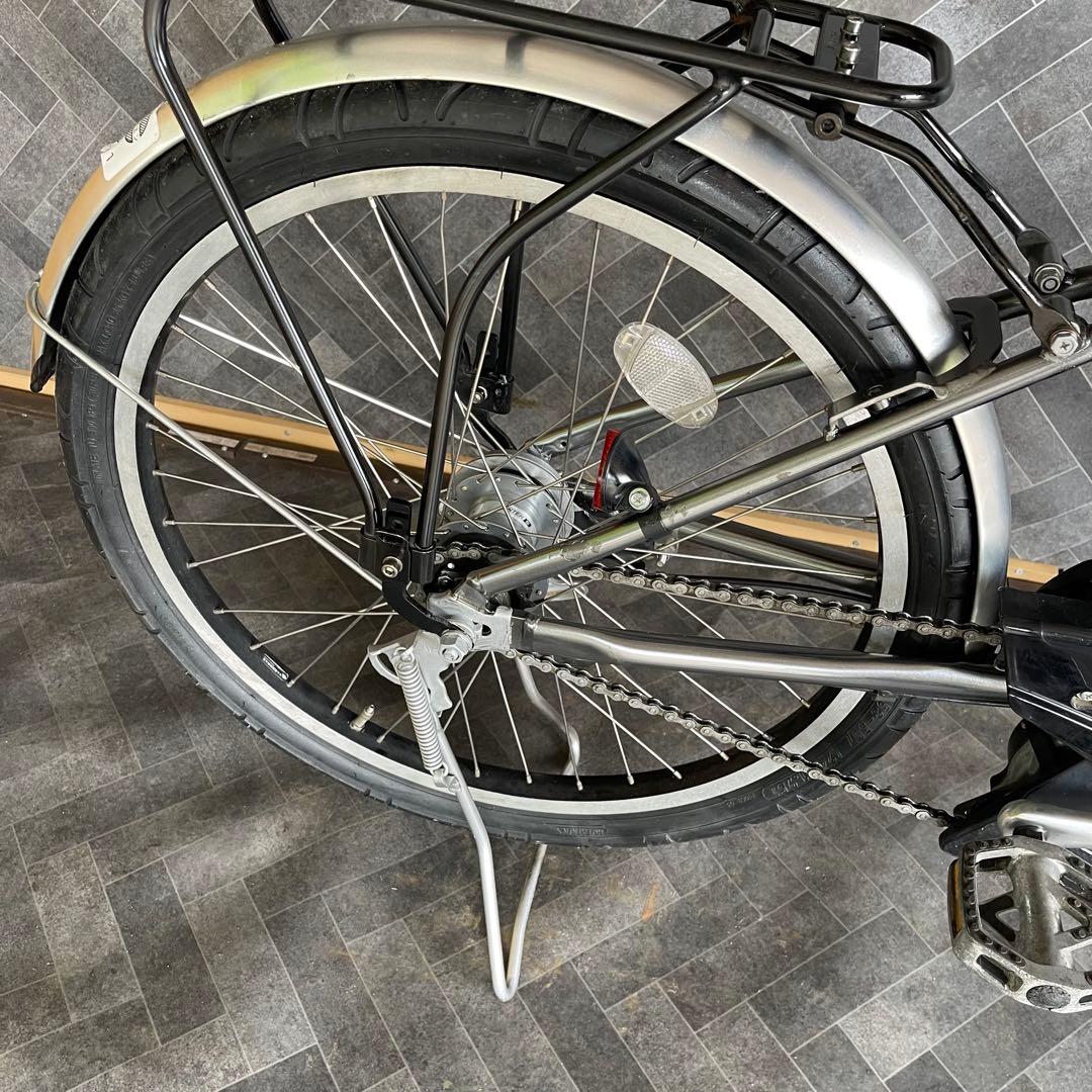 ヤマハPAS CITY V電動アシスト自転車 グレー 24インチ バスケット付き