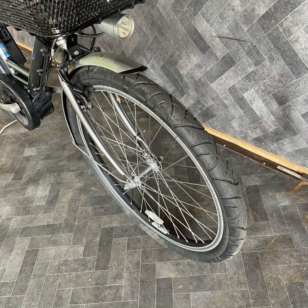 ヤマハPAS CITY V電動アシスト自転車 グレー 24インチ バスケット付き