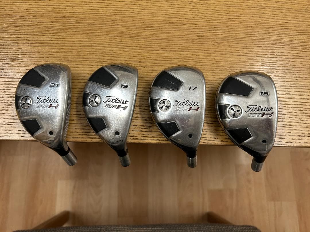タタイトリスト９０９H　ヘッドのみ　４個セット　15°１７°19°21°