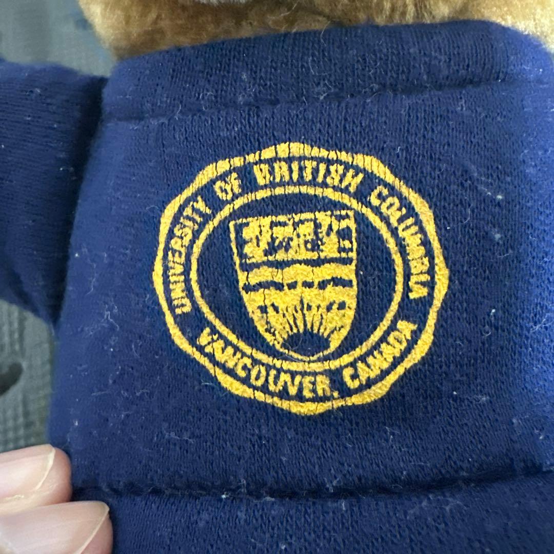 【超希少】ブリティッシュコロンビア大学のクマ人形