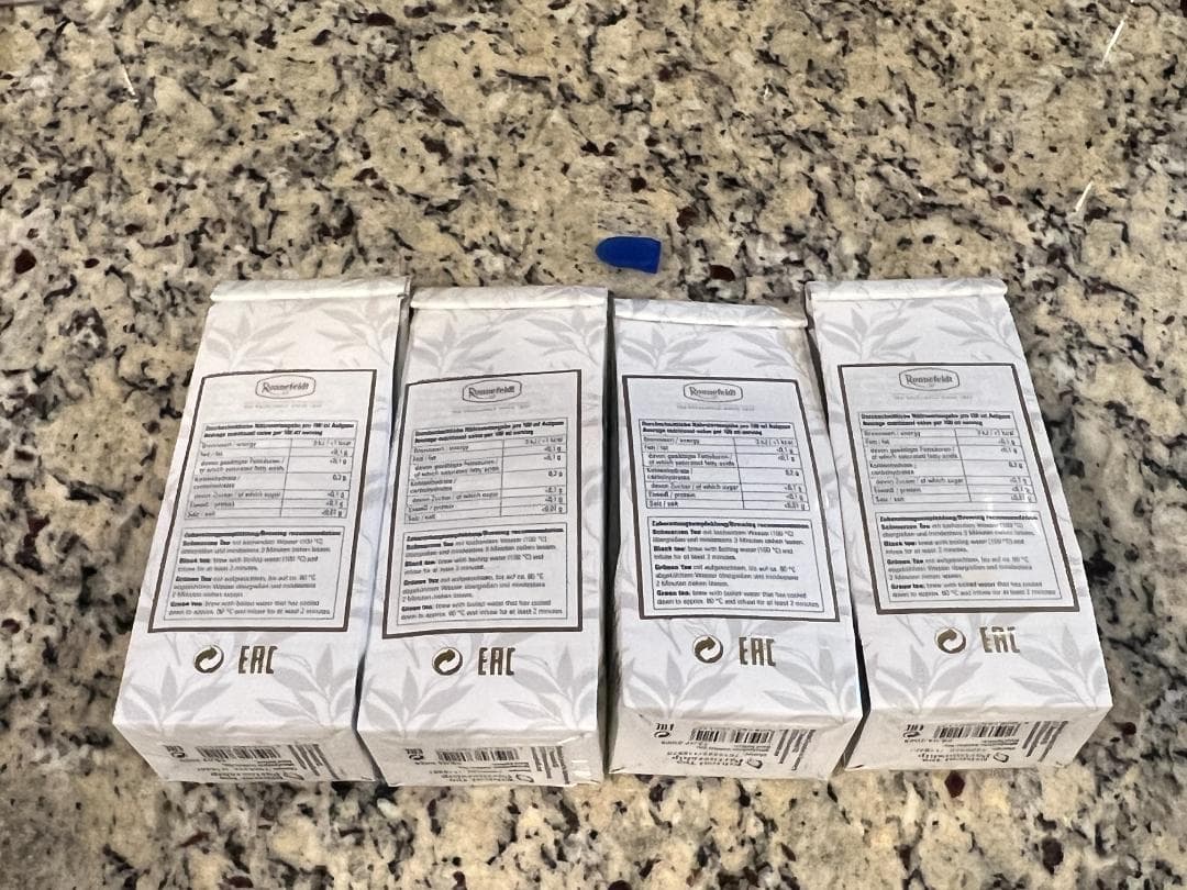 【新品未開封】ロンネフェルト社のアイリッシュモルト（4袋、クリップ付き）