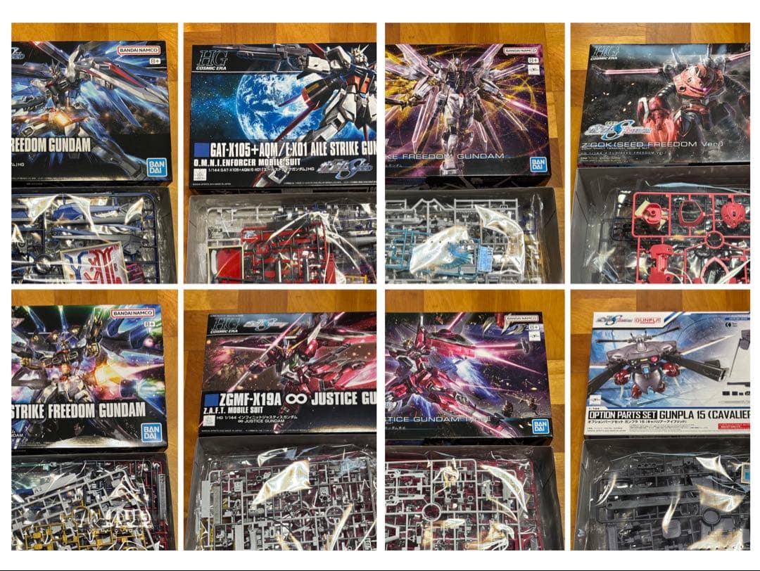 機動戦士ガンダムSEED ガンプラ8点セット DESTINY FREEDOM