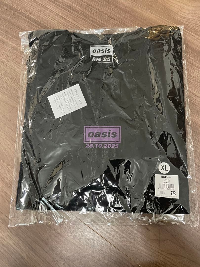 oasis Tシャツ XL 黒色 25.10.2025 オアシス live 25