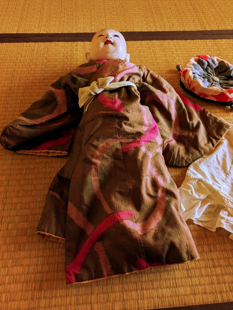 【お値下げ】　明治期　150年前　60センチ 市松人形　ビスクドール　抱き人形