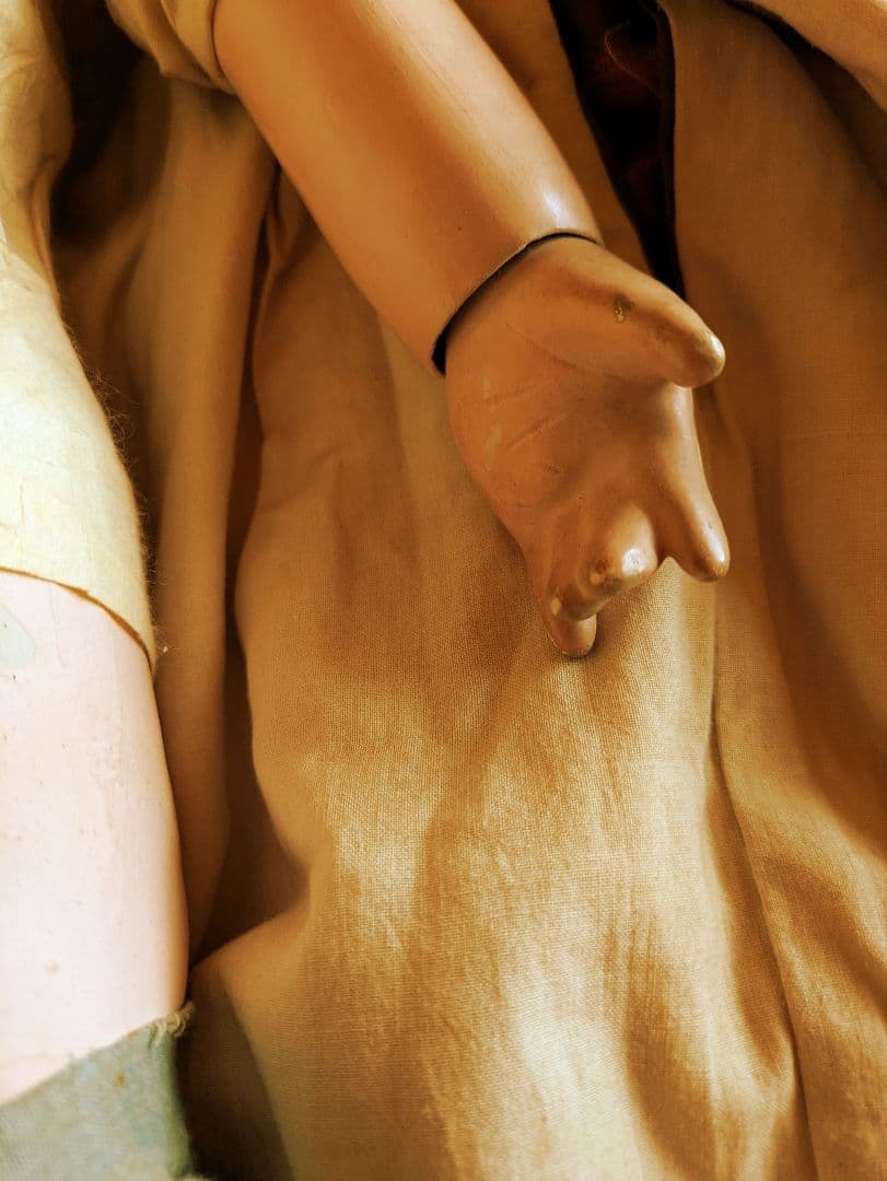 【お値下げ】　明治期　150年前　60センチ 市松人形　ビスクドール　抱き人形