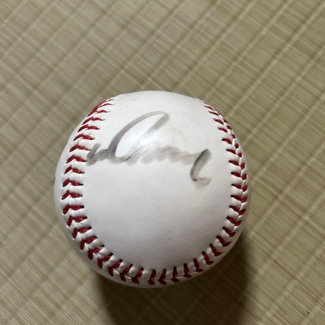 野茂英雄 フォトボール　直筆サイン入り　野球ボール