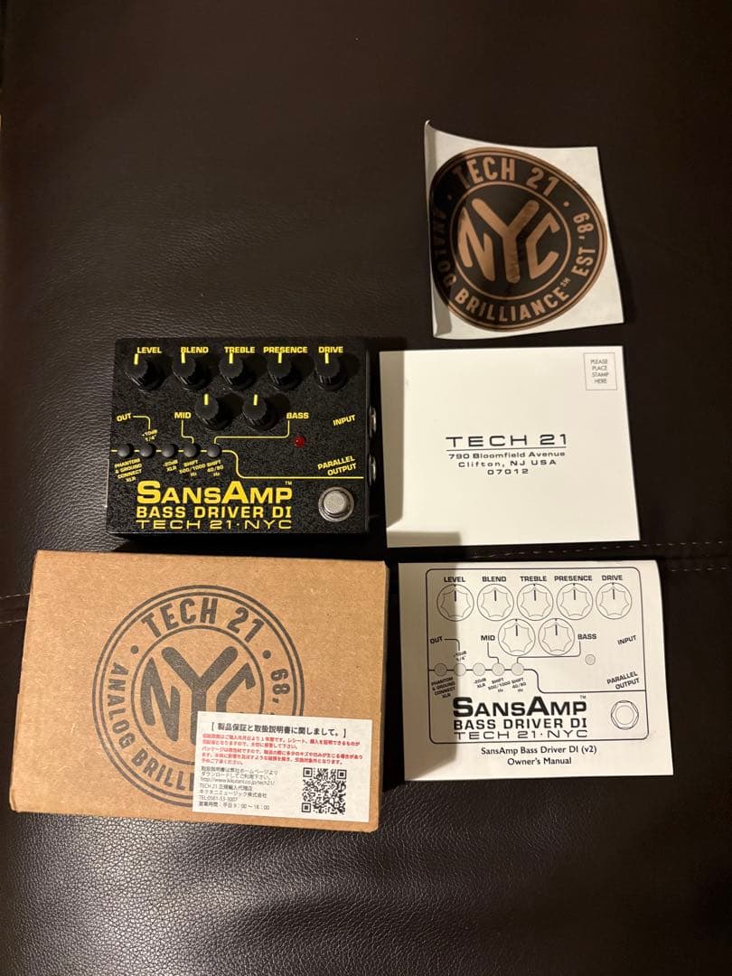 Tech 21 SansAmp Bass D DI V2 サンズアンプ