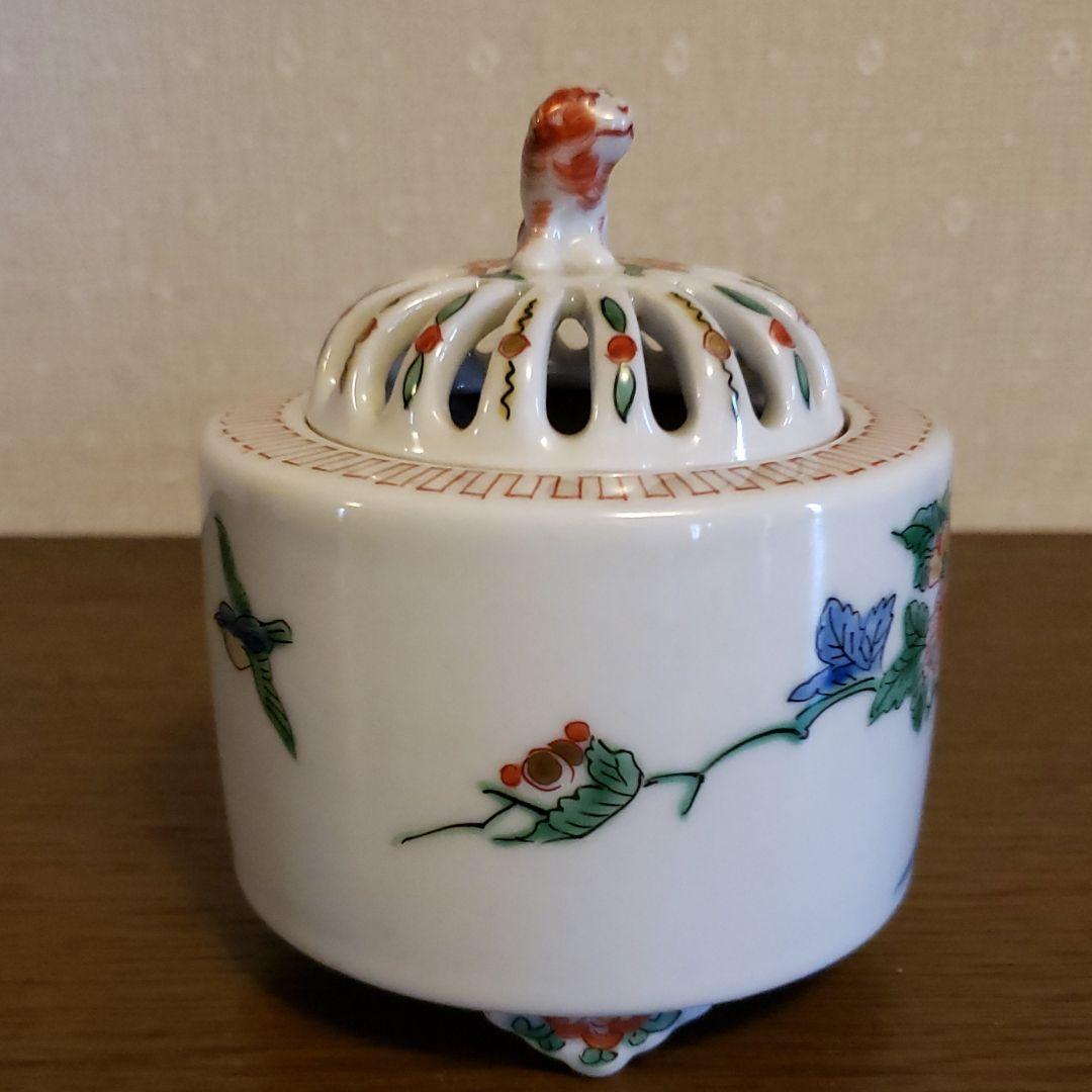 九谷焼　香炉　古九谷　茶道具　骨董品　アンティーク