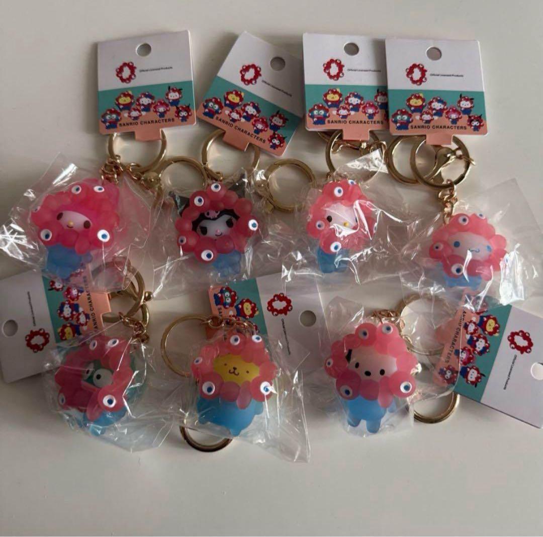 EXPO2025サンリオ ミャクミャク クリアキーホルダー 全７種　コンプリート