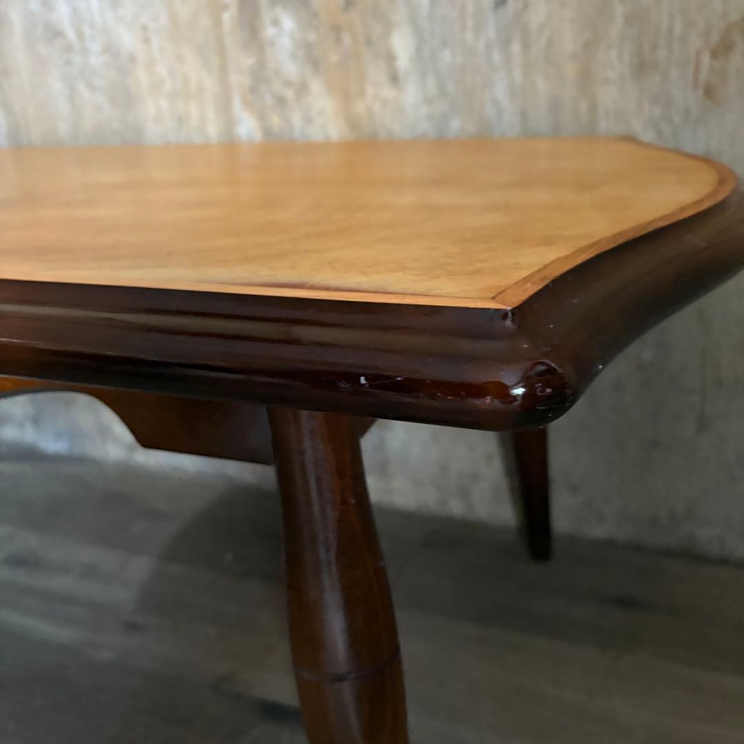 飛騨産業　オールドキツツキ　センターテーブル　天板リペア　オイルフィニッシュ