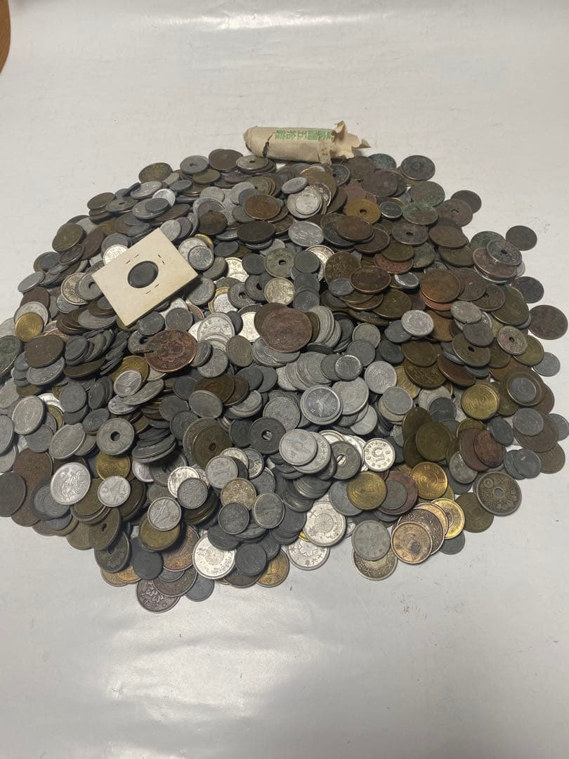 古銭 銅貨青銅貨黄銅貨ニッケル貨錫貨アルミ貨など大量 3.8㎏ NO.62