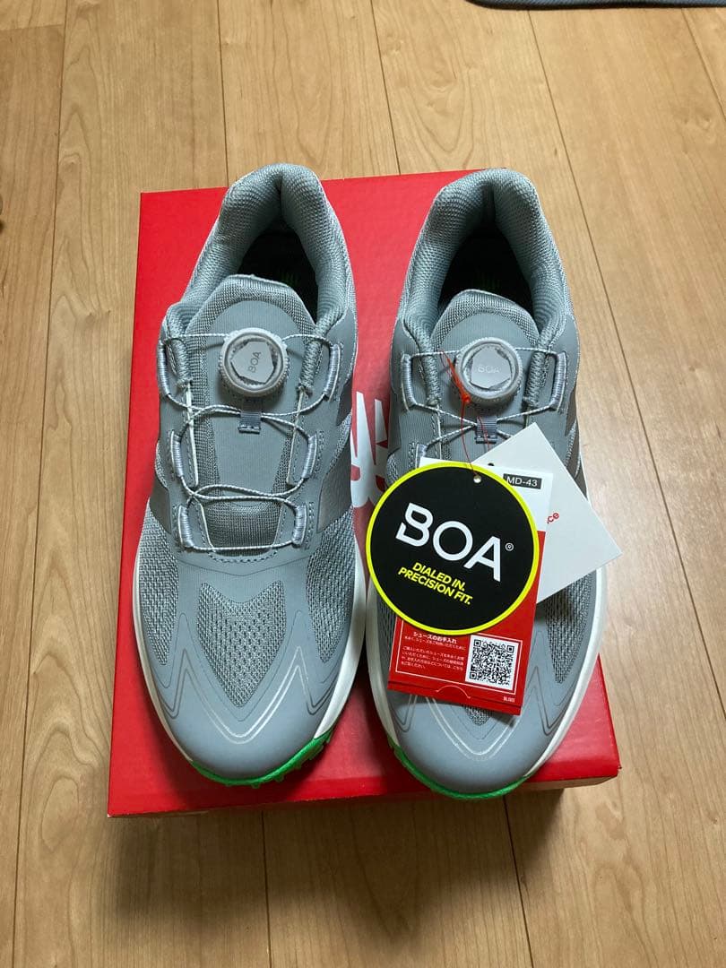 BOAシステム 軽量ゴルフシューズ グレー
