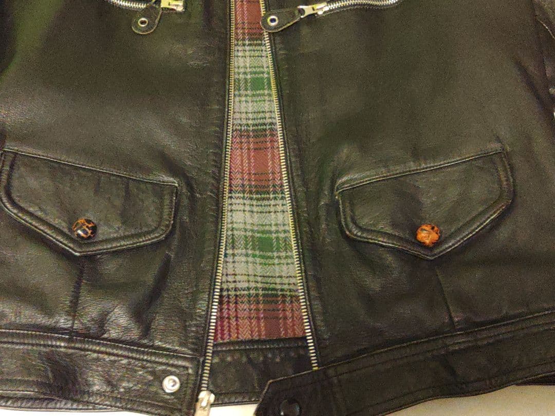 黒 革ジャケット②