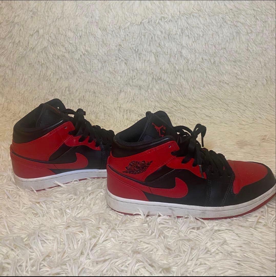 ☆美品☆NIKE AJ1 Bred Toe レッド×ブラック 27.5cm