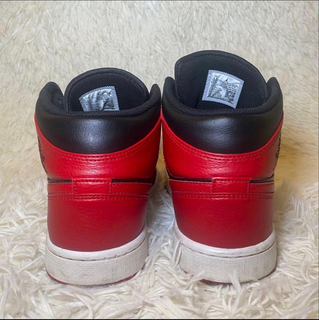 ☆美品☆NIKE AJ1 Bred Toe レッド×ブラック 27.5cm