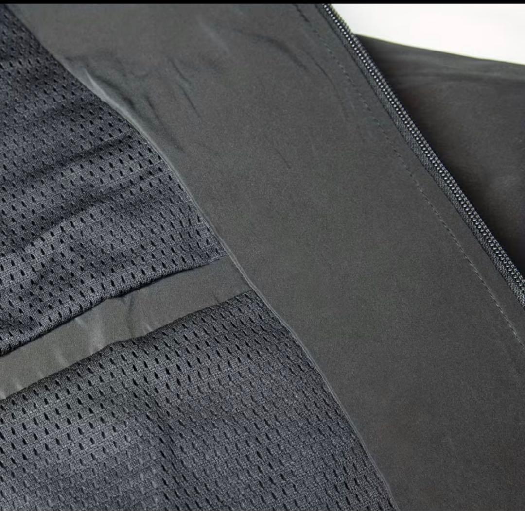 オーダージャケット　フード付き　ブラック　サイズM〜4L