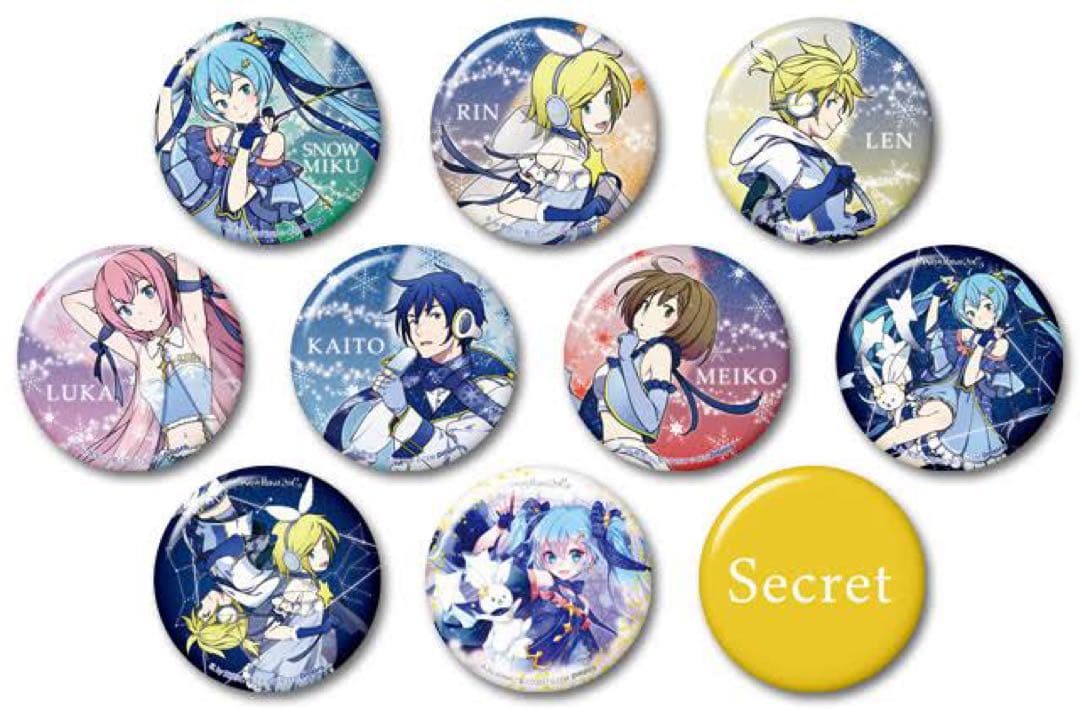 【希少品】　雪ミク　2017 缶バッジ　全セット　シークレット込み　自宅保管
