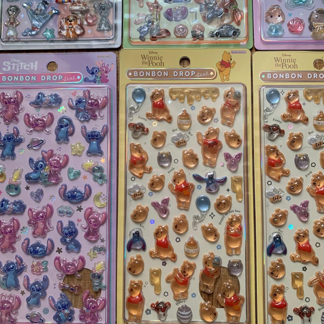 ディズニーキャラクター BONBON DROP シール 6シートセット