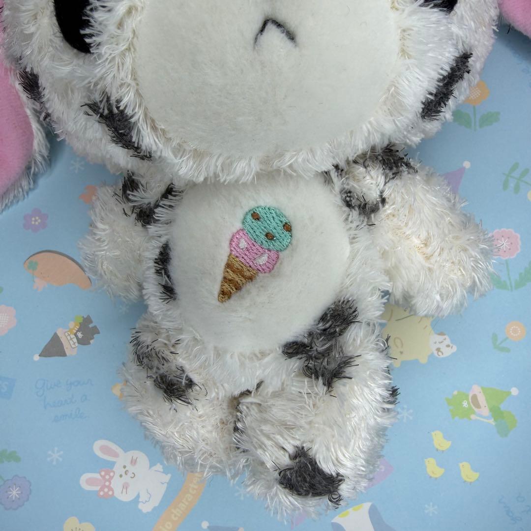 激レア　シュガーバニーズぬいぐるみ ぶちうさ　アイスクリーム刺繍