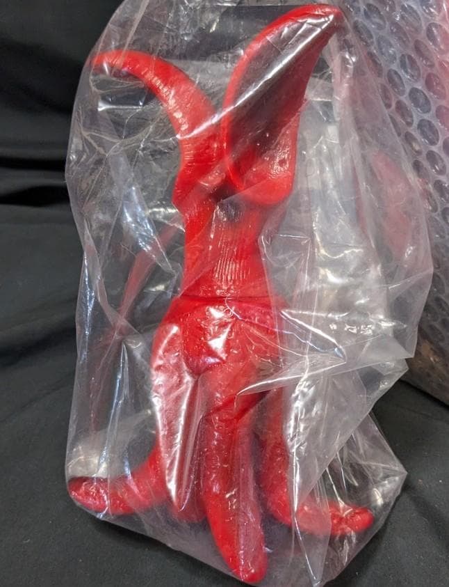 バイラス（日東復刻・マルサン）未開封ソフビフィギュア＋書籍「ガメラ玩具図鑑」