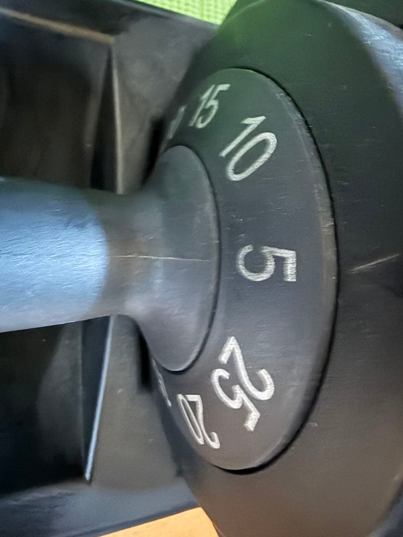 Woutのダンベル2個とLeading Edgeのトレーニングベンチ