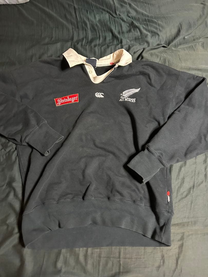 90s Canterbury オールブラックス スウェット XL 黒