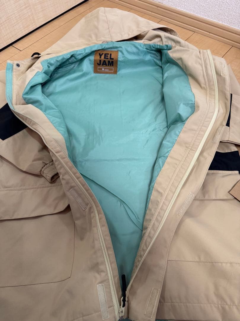 YEL JAM フード付きジャケット ベージュ