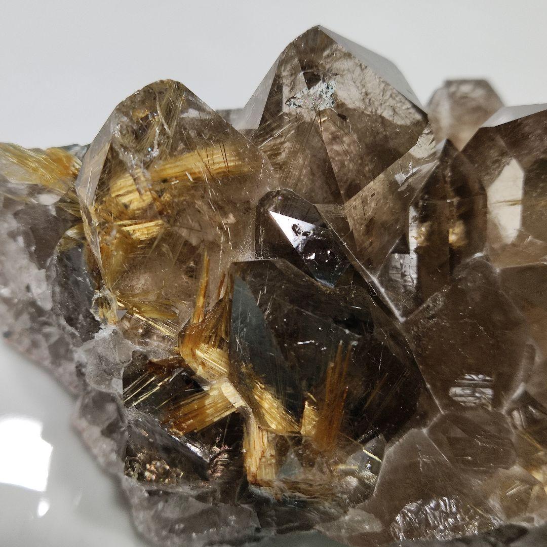 パワーストーン　天然石　クラスター　ルチルクォーツ　402g 　No.782