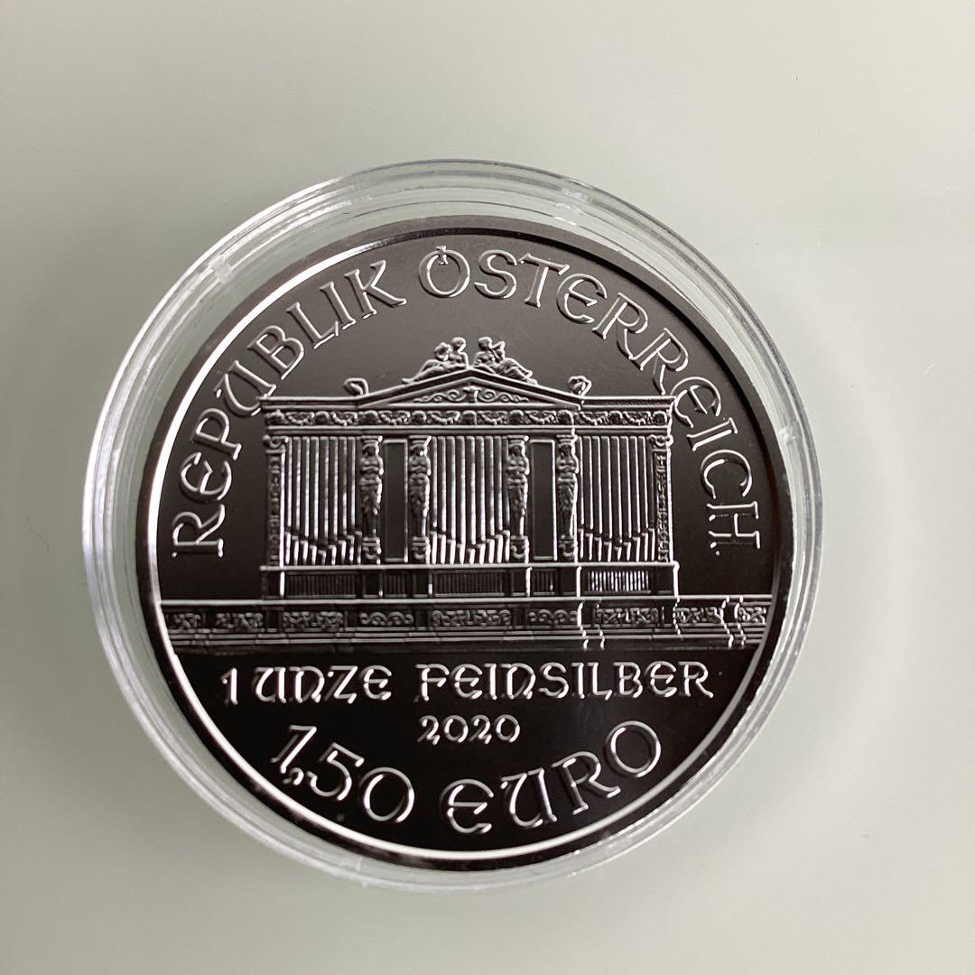 2020年　オーストリア　ウィーン銀貨　1オンス　純銀　現物資産
