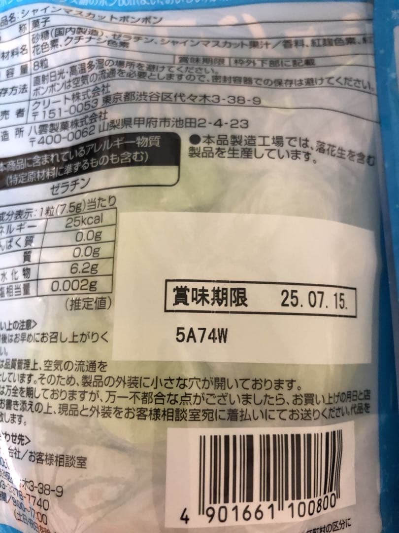 シャインマスカットボンボン 10 袋セット