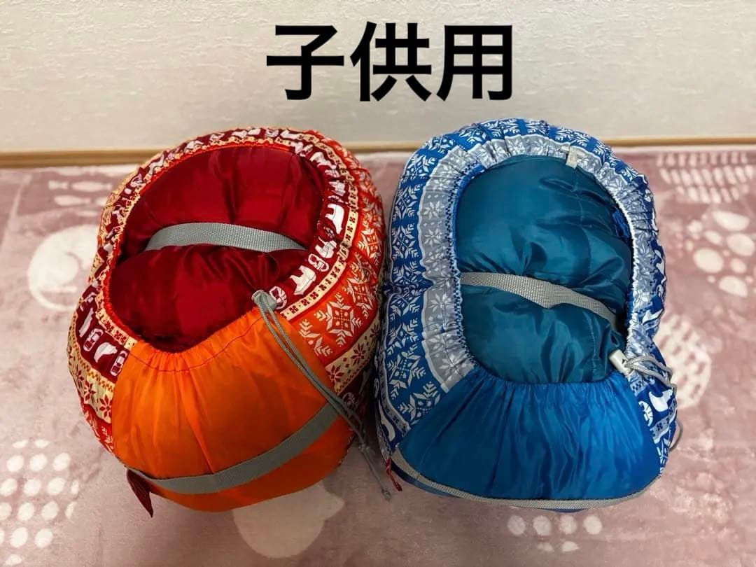 【バラ売可◎】Coleman 寝袋 シュラフ　マミー型4個セット 大人用　子供用