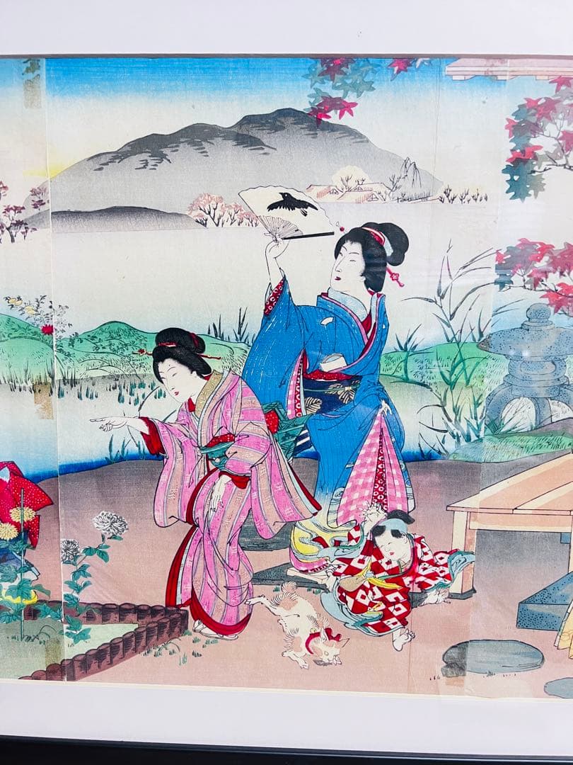 河鍋暁翠による浮世絵 — 五節句の内 菊月