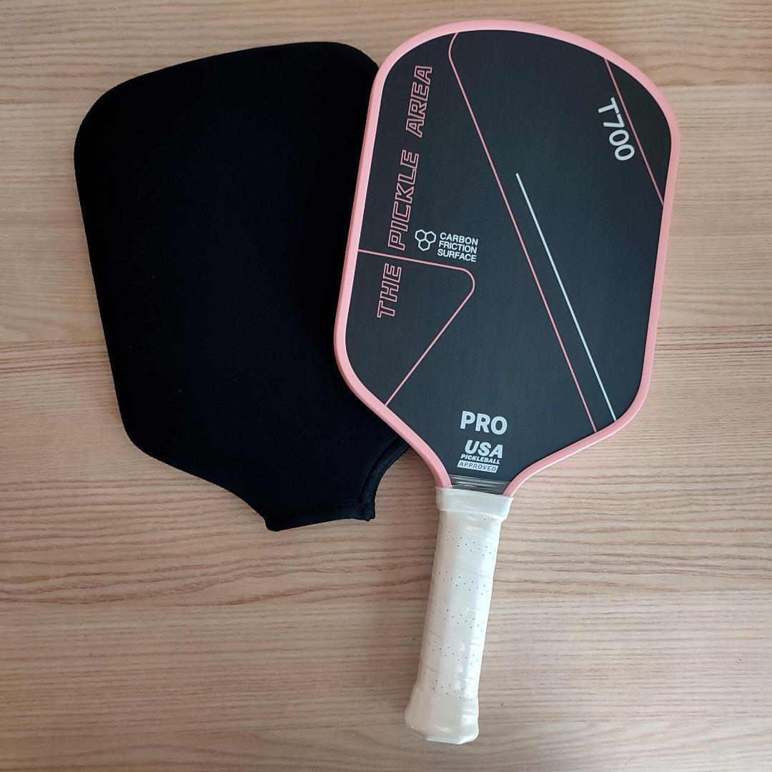 2個セット ピックルボール パドル T700生カーボンファイバー 青 ピンク