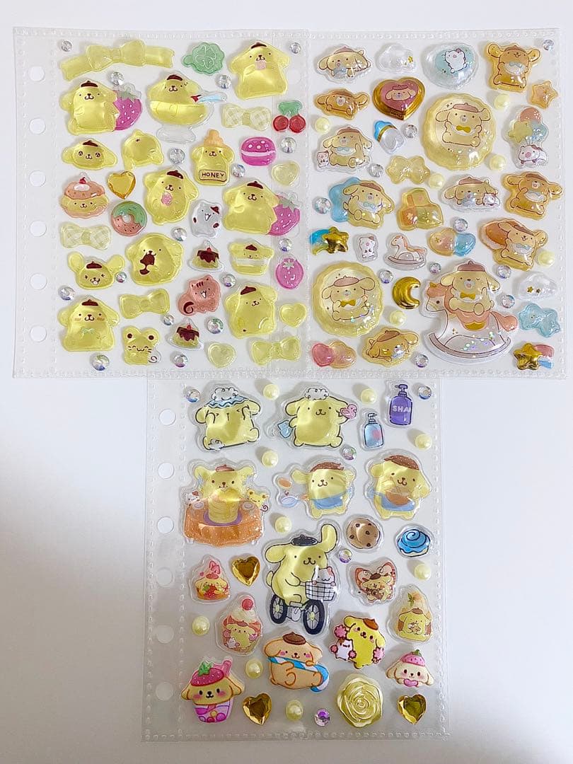シール帳　完成品　ポムポムプリン　はぴだんぶい　マイメロディ　クロミ　サンリオ
