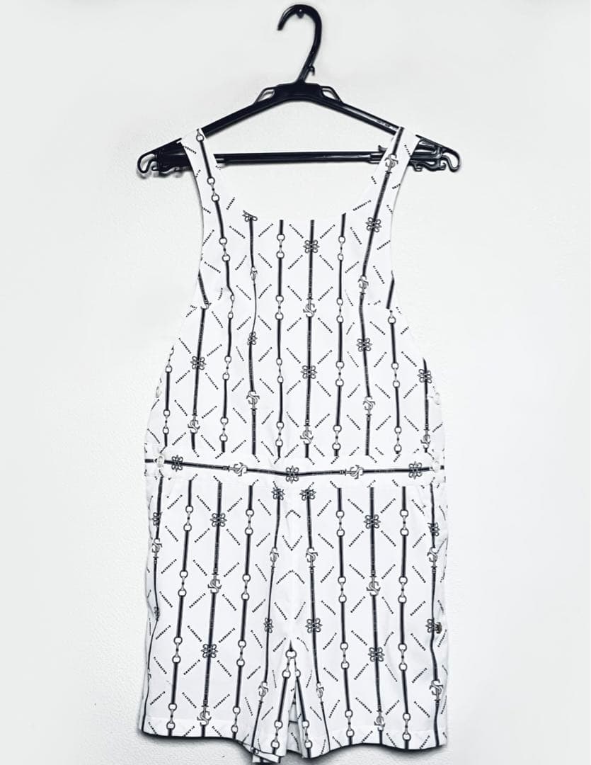 セントアンドリュース リベットストライプ柄ストレッチサロペット