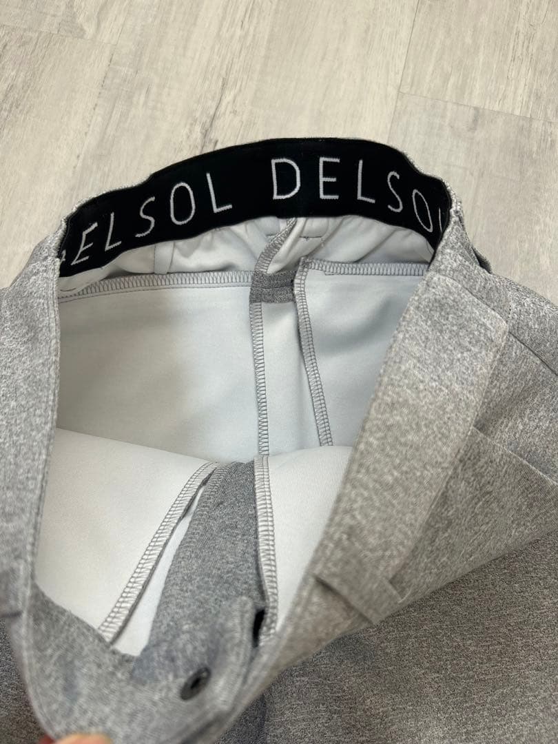 新品　M Lグレー　デルソルゴルフ　DELSOL ダンボールニットジョガーパンツ